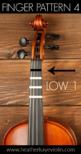 how to play low one on violin