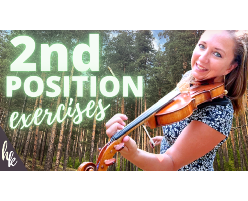 making 2nd position easy violin exercises