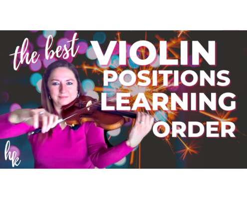 best learning order for violin positions