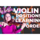 best learning order for violin positions