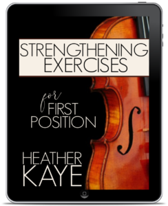 Strengthening Exercises for First Position on the violin