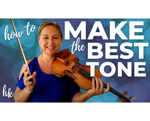 how to make the best tone on the violin