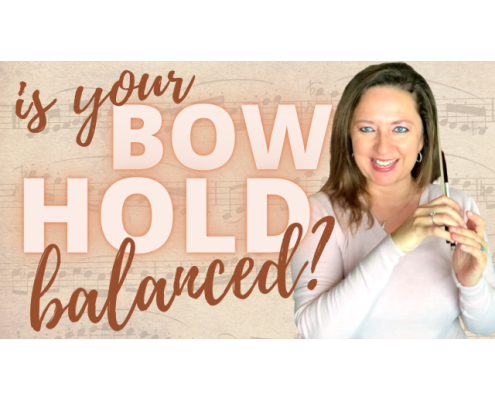 balanced bow hold
