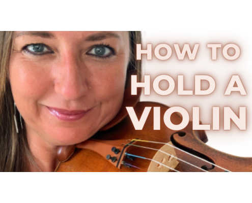 how to hold a violin properly