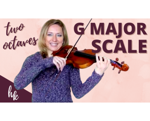 How to Play a Two Octave G Major Scale on the Violin