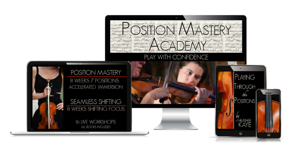 Study 7 violin positions in 8 weeks