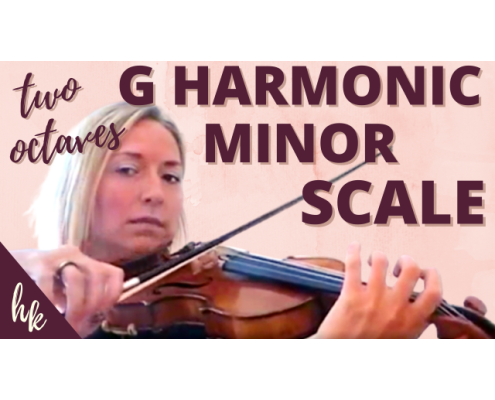 how to play a g harmonic minor scale