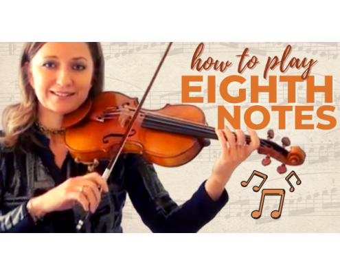 how to play eighth notes on the violin