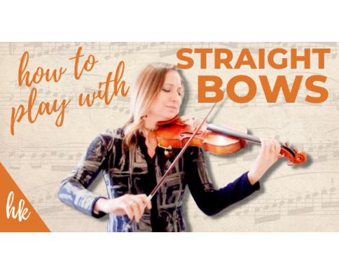how to play with straight violin bows
