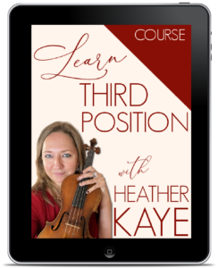 learn third position on the violin online ecourse