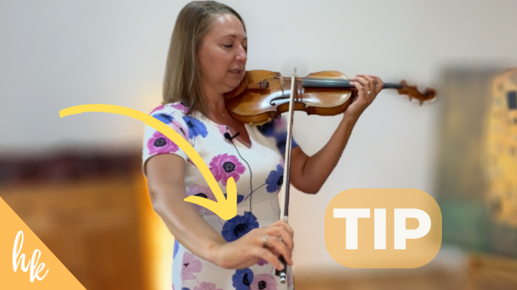 violin bow wrist movement tip