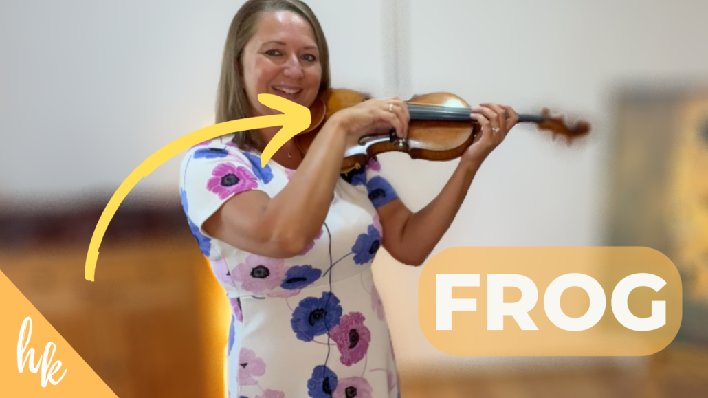 violin bow wrist movement frog