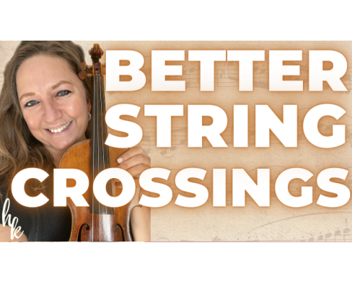 String deals crossing violin