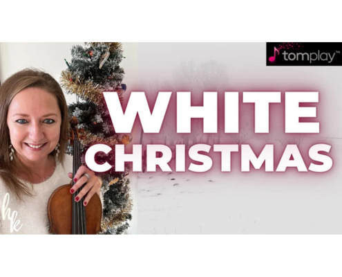 White Christmas violin performance with Tomplay accompaniment by Heather Kaye Broadbent