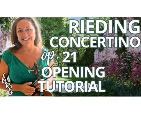Rieding Concertino Op 21 A Minor Hungarian Style violin tutorial