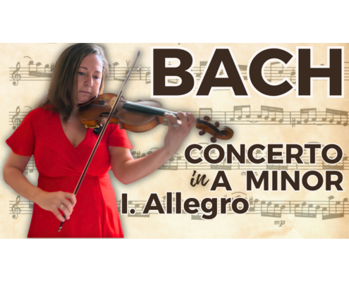 Bach Violin Concerto in A Minor Allegro violin performance