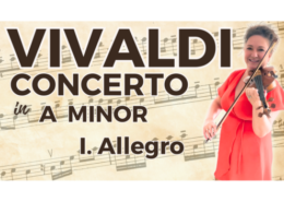 Vivaldi Violin Concerto in A Minor Allegro violin performance