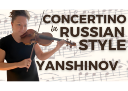 Yanshinov Concertino in Russian Style violin performance by Heather Kaye Broadbent