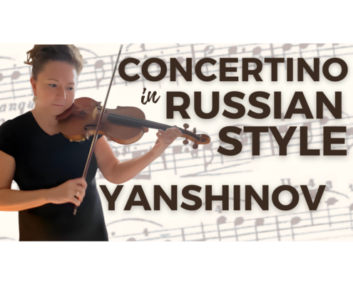 Yanshinov Concertino in Russian Style violin performance by Heather Kaye Broadbent