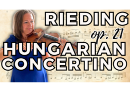 Rieding Concertino in A Minor Op 21 violin and piano performance
