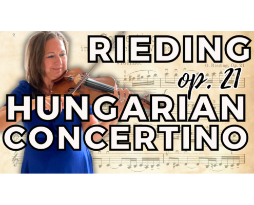 Rieding Concertino in A Minor Op 21 violin and piano performance