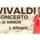 Vivaldi Violin Concerto in A Minor Allegro violin performance