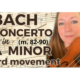 Bach Violin Concerto in A Minor measures 82–90 violin practice