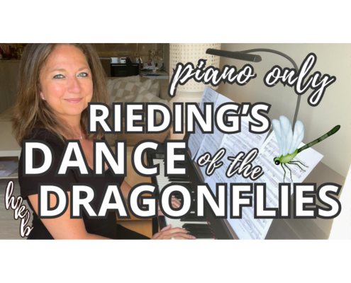 Rieding Dance of the Dragonflies Op 20 piano accompaniment for violin