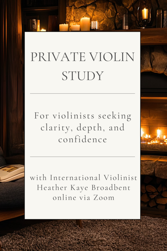 Private Violin Study with Heather Kaye Broadbent