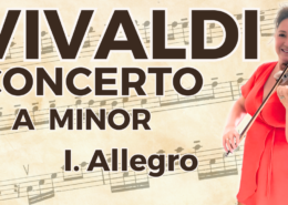 Vivaldi Violin Concerto in A Minor Allegro violin performance