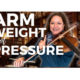 violin bow arm weight producing resonant tone