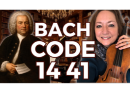 Bach musical signature B-A-C-H notes B flat A C B natural with number 14 symbolism